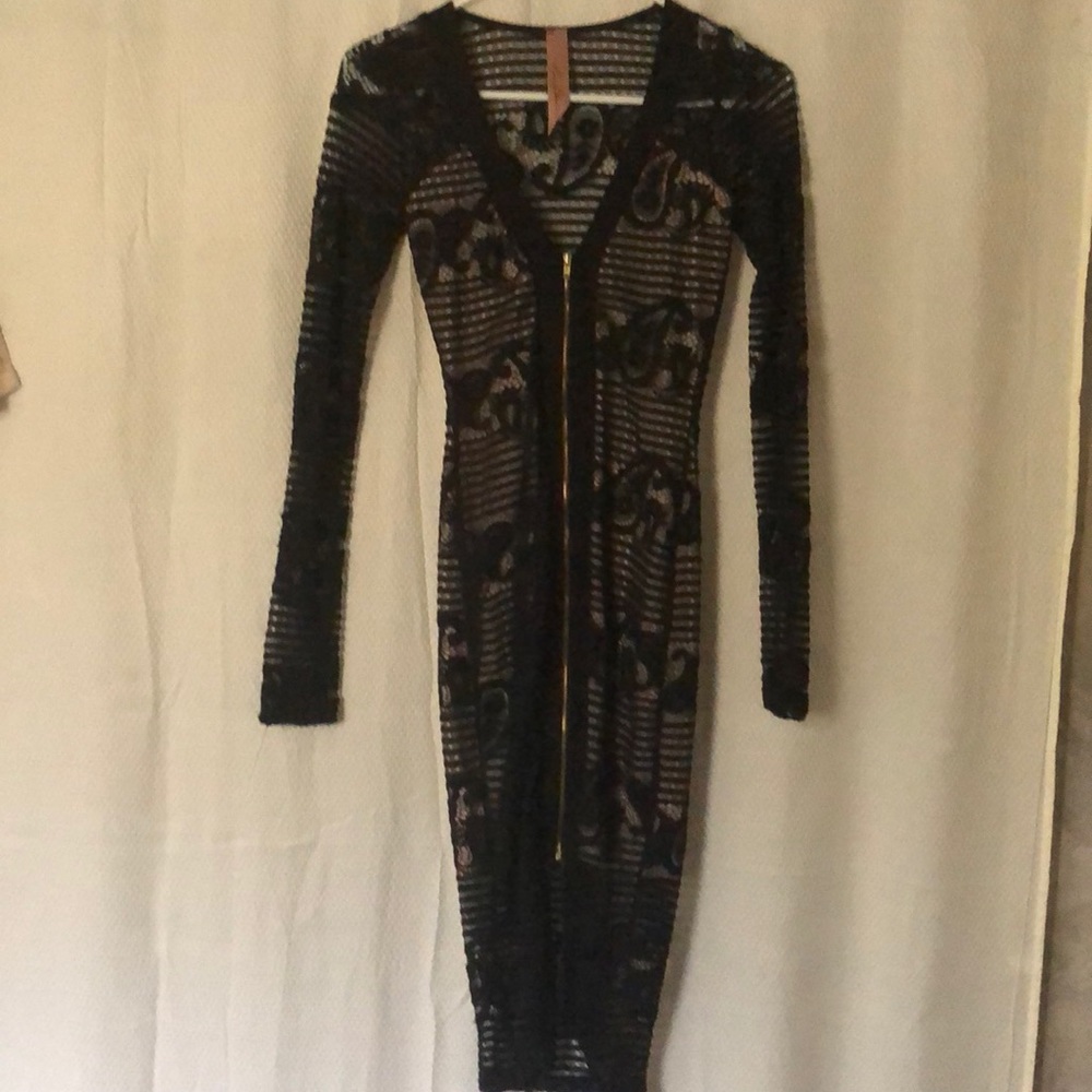 Black elegant cocktail dress